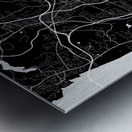 White Plains New York City Map Print Metal print