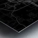 Amarillo Texas City Map Print Metal print