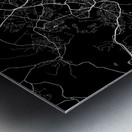 Montpellier France City Map Print Metal print