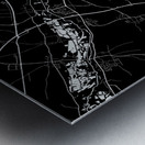 Amiens France City Map Print Metal print