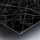 Mississauga Ontario City Map Print Metal print