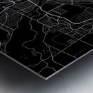 Ottawa Ontario City Map Print Metal print