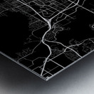 Moreno Valley California City Map Print Metal print