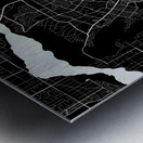 Riverside California City Map Print Metal print