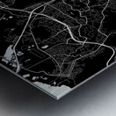 Concord California City Map Print Metal print