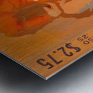 1940 Illinois Football Ticket Art Metal print