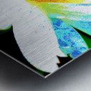 Abstract Textured Daisy Flower Metal print