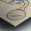 Vintage Kentucky Wildcats Decal Art Metal print