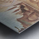 Madonna with two angels Metal print