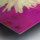 Abstract Vibrant Yellow Daisy Flower Metal print
