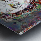 Colorful Abstract Portrait with Expressive Brushstrokes   Metal print