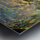 Colorful Abstract Painting of a Couple Dancing   Metal print