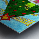 Abstract Doodle Art Festive Season Metal print