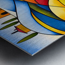 Abstract Italian Hill Village Metal print