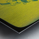 Oregon Duck Football Cartoon Viewfinder Metal print
