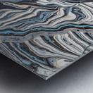 Blue Zebra Metal print