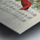 Singing cardinals vintage sheet music Metal print