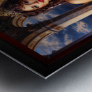 Opulent Beauty And Regal Elegance Portrait Of Gilded Royalty At Sunset Mesmerizing AI Concept Art by Xzendor7 Metal print