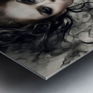 Elegant Gothic Portrait in Smoky Details Metal print