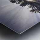 God Rays on an Oregan Cliff Metal print