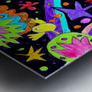 Abstract Doodle Art Cosmic Design Metal print