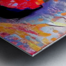 motion running Metal print