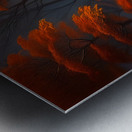 Tree in the Forest Landscape Mural 1 Metal print
