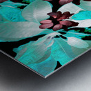 Abstract Coloured Leaves Metal print