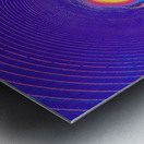 Hibiscus Highland Cow and the Tunnel  Metal print