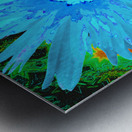 Abstract Geometric Daisy Flower Metal print