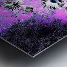 Abstract Vivid Daisy Flowers Metal print