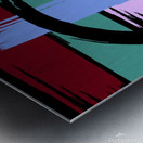 Flowing Spectrums: The Dance of Color  Metal print