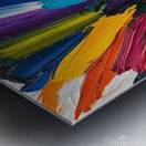 Flowing Spectrums: The Dance of Color and Light Metal print