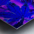 Abstract Vivid Creative Leaves Metal print