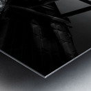 Charleston Bridge Vanishing Point in Black and White Metal print