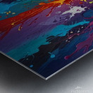 Color Cascade: Abstract Art in Motion Metal print