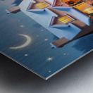 Magical Christmas Eve: A Winter Wonderland Metal print