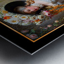 Portraits Of Victorian Woman In Elegant Timeless Fashion Mesmerizing AI Concept Art by Xzendor7 Metal print