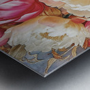 Peonies Illustrated Metal print