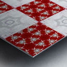 Abstract Pale Star Patchwork Delight  Metal print