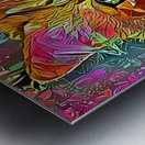 Flower Power Jenny Cat Metal print