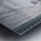 a serene and delicate watercolor painting of an i Metal print