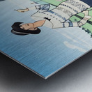 A.B. Walker 1923 Golf Art Remix Metal print