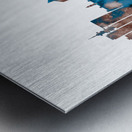 Leeds England Skyline Sepia Metal print