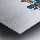 Amiens France Skyline Sepia Metal print