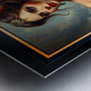 Exquisite Majestic Portrait Of A Timeless Aristocratic Beauty Mesmerizing AI Concept Art by Xzendor7 Metal print