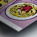 1952 Colorado vs. Missouri Football Ticket Art Metal print