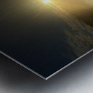 Winters Sun in the Scottish Highlands  Metal print