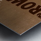 1942 Brown Football Ticket Remix Art Metal print