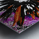 Abstract Dynamic Daisy Flower Metal print